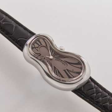 Foto Cassa Orologio Exaequo Melting Acciaio Fumè Uno di 301