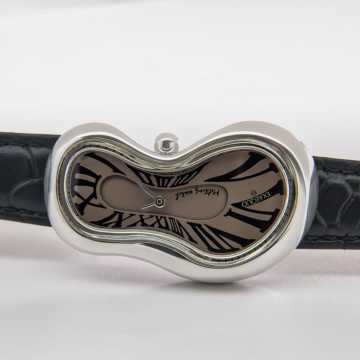 Foto Quadrante Orologio Exaequo Melting Acciaio Fumè Uno di 301