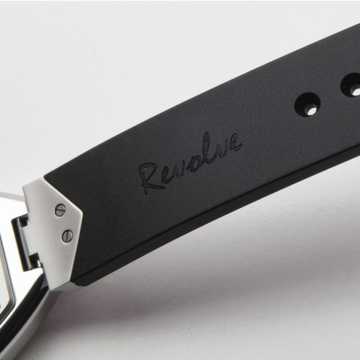 Foto Cinturino Orologio Exaequo Revolve Acciaio Nero