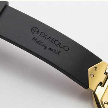 Foto Strap Orologio Exaequo Revolve Acciaio Verde IP Oro