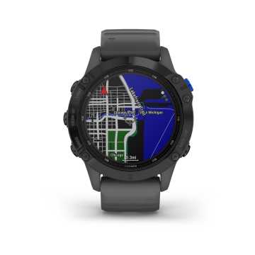 Foto Mappa Orologio Garmin Fenix 6 Pro Solar Edition Nero