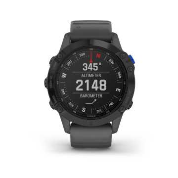 Foto Altimetro Orologio Garmin Fenix 6 Pro Solar Edition Nero
