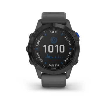Foto Statistiche Orologio Garmin Fenix 6 Pro Solar Edition Nero