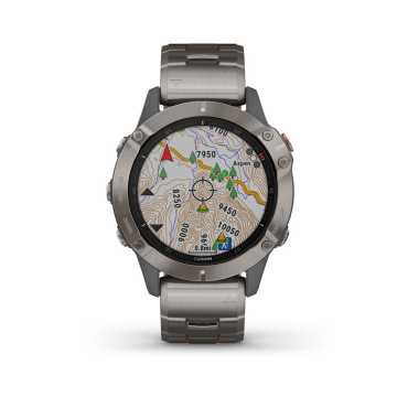 Foto Mappa Frontale Orologio Garmin Fenix 6 - Pro Titanio