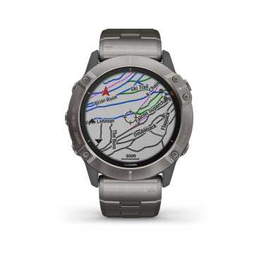 Foto Mappa Orologio Garmin Fenix 6X Pro Solar Edition