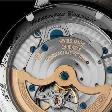 Foto Fondello Orologio Frederique Constant Classic Worldtimer Manufacture