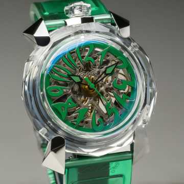 Foto Quadrante Orologio Gagà Milano Crystal Verde 8060CY04SGSRGR0