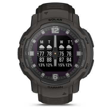 Foto Meteo Orologio Garmin Instinct Crossover Solar Graphite 010-02730-01