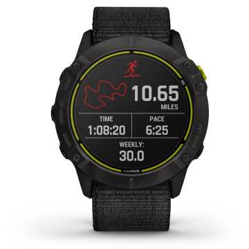 Foto Particolare Mappa Orologio Garmin Endruo Carbon Grey DLC Titanium