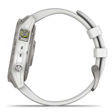 Foto Profilo Foto Quadrante Time Orologio Garmin Epix Sapphire White Titanium 010-02582-21