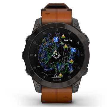 Foto Quadrante Mappa Orologio Garmin Epix Sapphire Black Titanium 010-02582-30