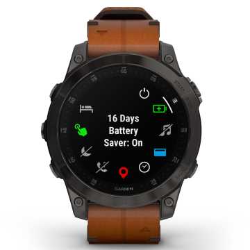 Foto Quadrante Funzioni Orologio Garmin Epix Sapphire Black Titanium 010-02582-30