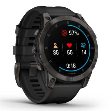 Foto Profilo Orologio Garmin Epix Sapphire Black Titanium 010-02582-11