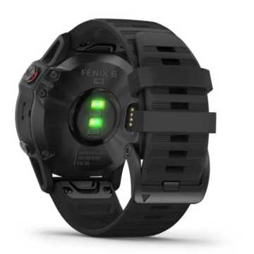 Foto Retro Orologio Garmin Fenix 6 - Pro E Sapphire Edition Nero