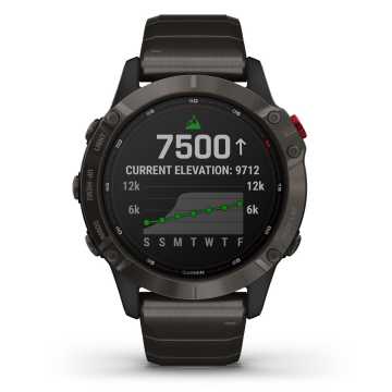 Foto Statistiche Orologio Garmin Fenix 6 Pro Solar Edition Titanio