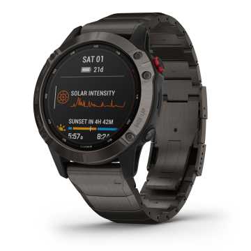 Foto Solare Orologio Garmin Fenix 6 Pro Solar Edition Titanio
