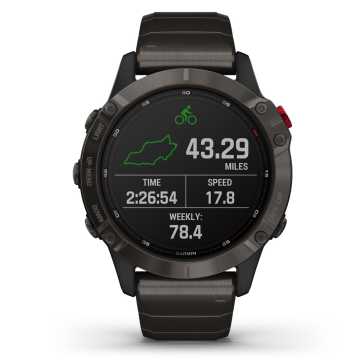 Foto Mappa Orologio Garmin Fenix 6 Pro Solar Edition Titanio
