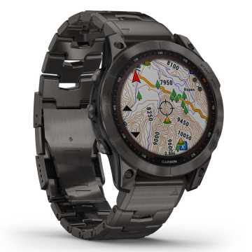 Foto Quadrante Mappa Orologio Garmin Sapphire Carbon Grey 010-02540-39