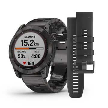 Foto Doppio Cinturino Orologio Garmin Fenix 7X Sapphire Solar
