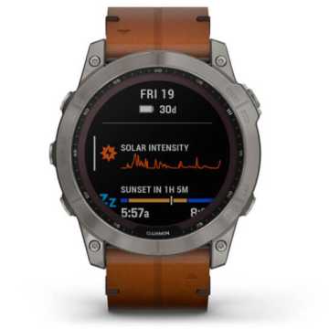 Foto Quadrante Orologio Garmin Fenix 7X Solar Sapphire Titanium 010-02541-19