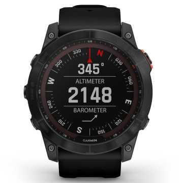 Foto Quadrante Altimetro Orologio Garmin Fenix 7X Solar Slate Grey 010-02541-01