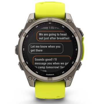 Foto Display 1 Orologio Garmin Fenix 8 Solar 010-02906-21