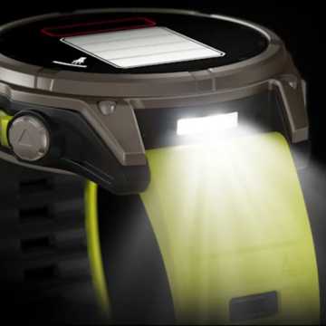 Foto Torcia Foto Display 1 Orologio Garmin Fenix 8 Solar 010-02906-21