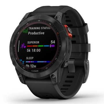 Foto Quadrante Salute Orologio Garmin Fenix 7 Slate Grey & Black 010-0250-11