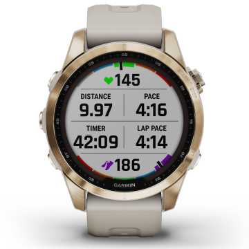 Foto Quadrante Statistiche Orologio Garmin Fenix 7S Solar Sapphire 010-02539-21