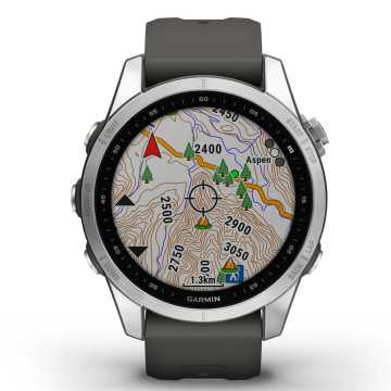 Foto Quadrante Mappa Orologio Fenix 7S Silver & Graphite 010-02539-01