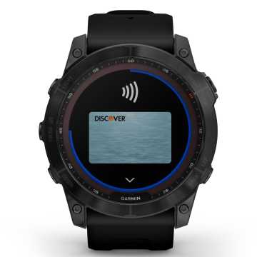 Foto Quadrante Garmin Pay Solar Sapphire Black Titanium & Black 010-02541-23