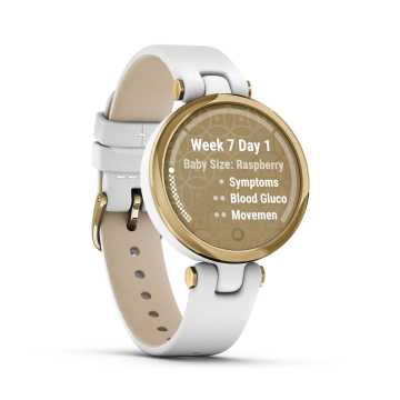 Foto Quadrante Orologio Garmin Lily Bianco Oro