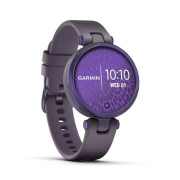 Foto Quadrante Ore Orologio Garmin Lily Black / Deep Orchid