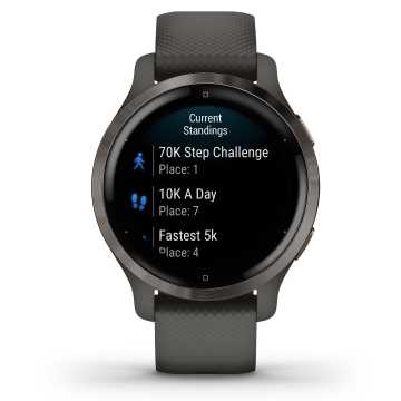 Foto Quadrante Statistiche Orologio Garmin Venu 2S Graphite