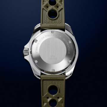 Foto Fondello Orologio HGP Diver 200M Automatic Commando Nero Vintage Gomma