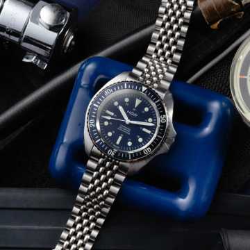 Foto Quadrante Orologio HGP Diver 200M Automatic Commando Blu