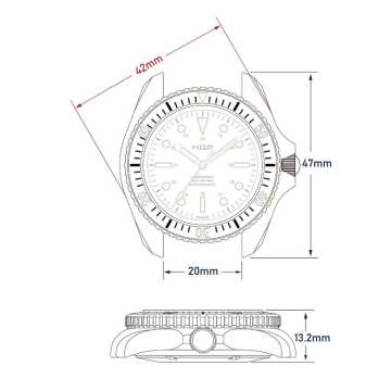 Scheda Tecnica Orologio HGP Diver 200M Automatic Commando 