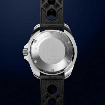 Foto Fondello Orologio HGP Subacqueo Automatico Diver 200 M Black Rubber