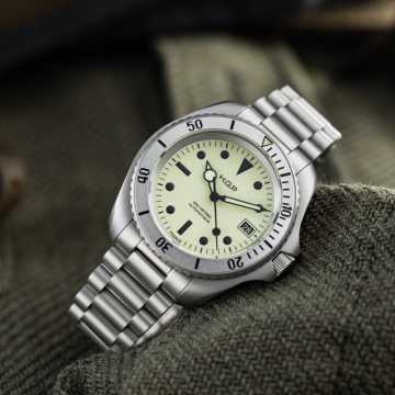 Foto Quadrante Orologio HGP Subacqueo Automatico Night Diver 200 M Full Lume