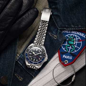 Foto Cassa Orologio HGP Diver GMT 200M Automatico Batman