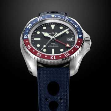 Foto Cassa Orologio HGP Diver GMT 200M Automatico Gomma Pepsi