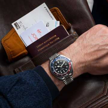 Foto Quadrante Orologio HGP Diver GMT 200M Automatico Pepsi