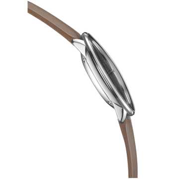 Foto Spessore Orologio Junghans Meister fein Automatic Cinturino in Pelle