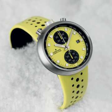 Foto Cassa Orologio Junghans 1972 Competition FIS Edition Lemon Watch