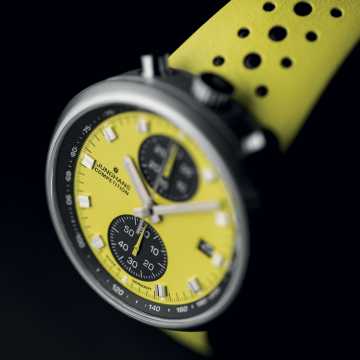 Foto Qudrante Orologio Junghans 1972 Competition FIS Edition Lemon Watch