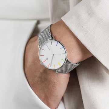 Foto Cassa Orologio Junghans FORM Quarz Bauhaus Edition
