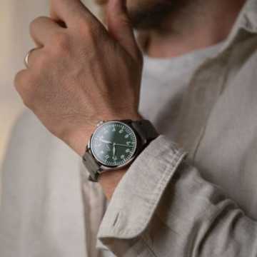 Foto Polso Orologio Laco Augsburg Grün 862189