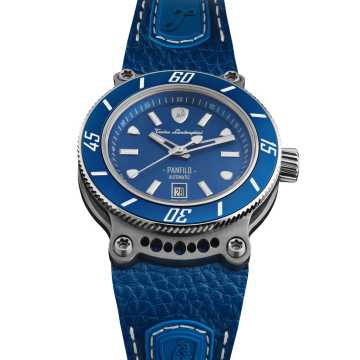 Foto Quadrante Orologio Zodiac Panfilo Automatico Azzurro