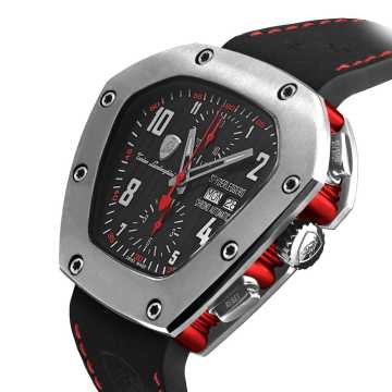 Foto Quadrante Orologio Sypderleggero Lamborghini Nero Rosso