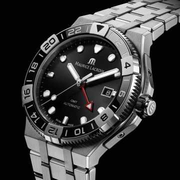 Foto Quadrante Orologio Maurice Lacroix Aikon Venturer GMT 43mm AI6158+SS00F-330-A